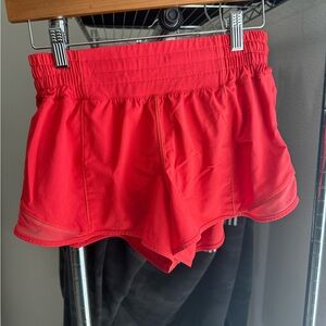 lululemon athletica Red Women's Athletic Shorts